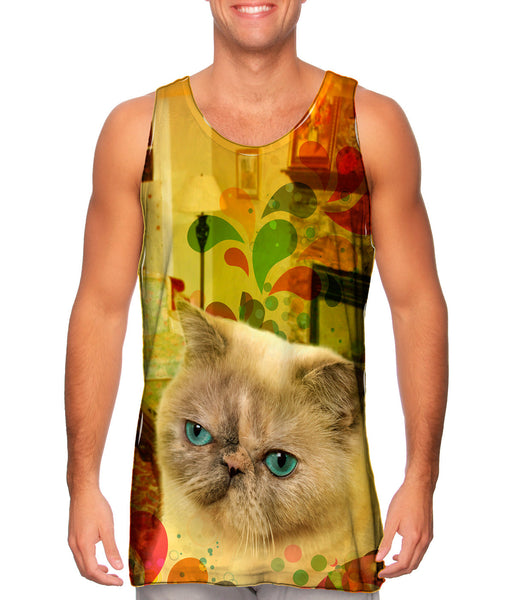 Wise Exotic Cat Mens Tank Top