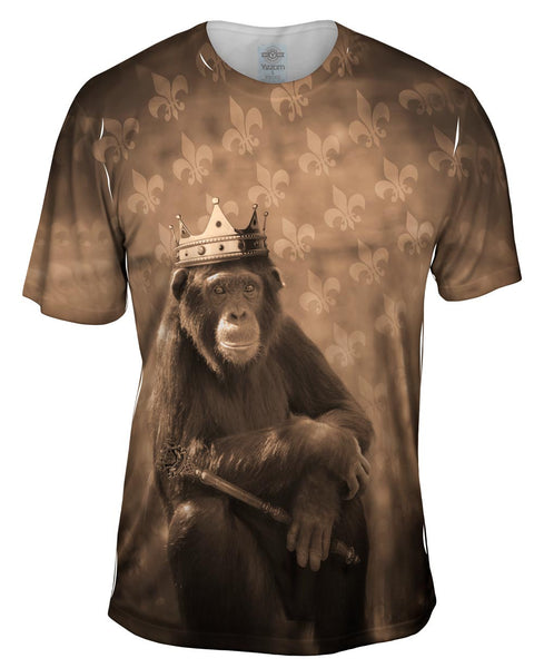 Jungle King Monkey Mens T-Shirt
