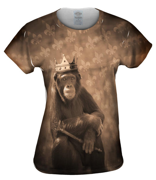 Jungle King Monkey Womens Top