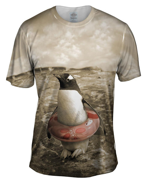 Safe Penguin Mens T-Shirt