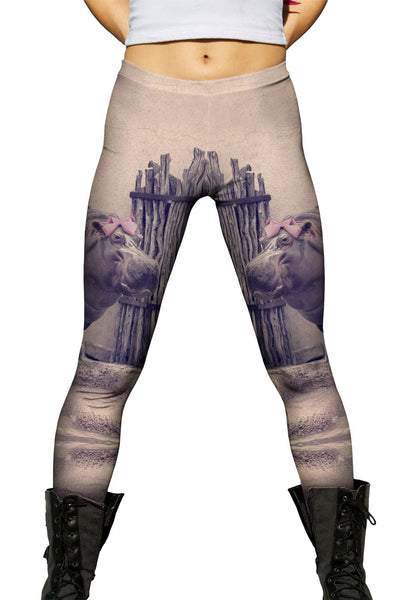 Ballerina Hippo&nbsp;Womens Leggings