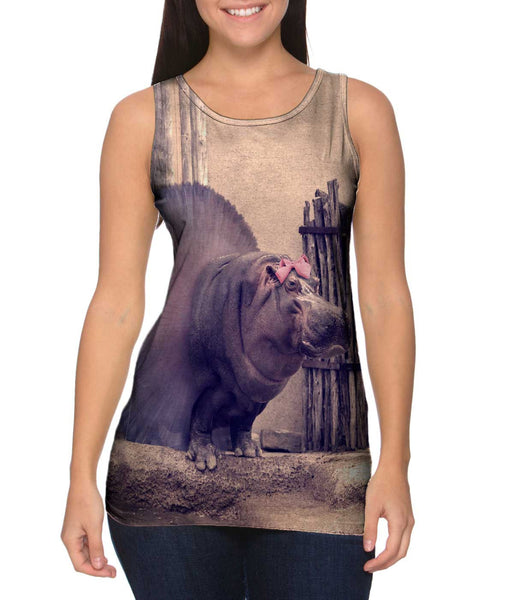 Ballerina Hippo&nbsp;Womens Tank Top