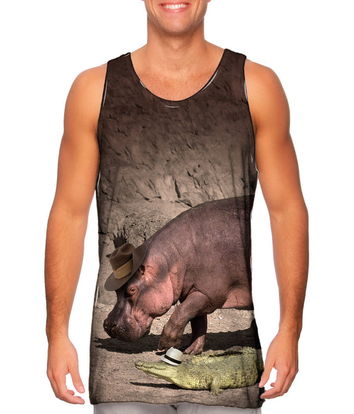 Hippo And Crocodile Walk&nbsp;Mens Tank Top