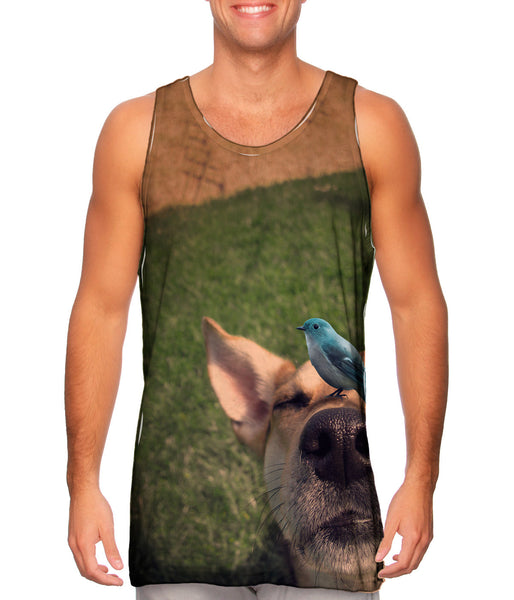 Blue Bird Dog&nbsp;Mens Tank Top