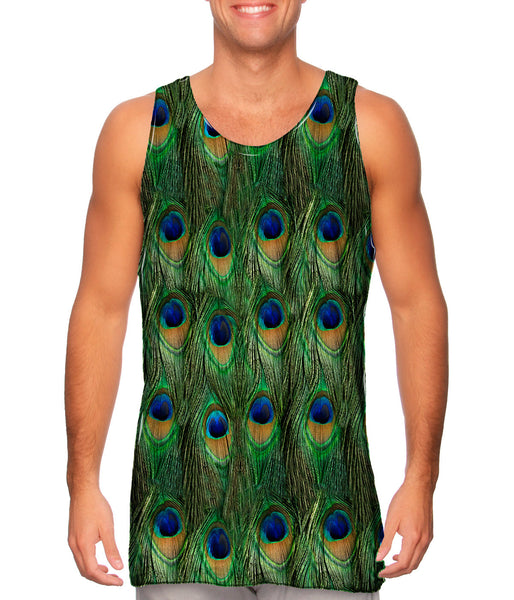 Peacock Feathers Mens Tank Top
