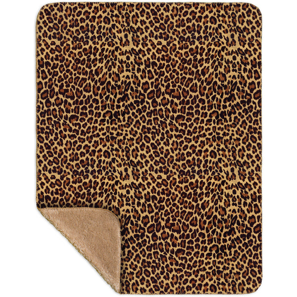 Cheetah Skin Sherpa Blanket