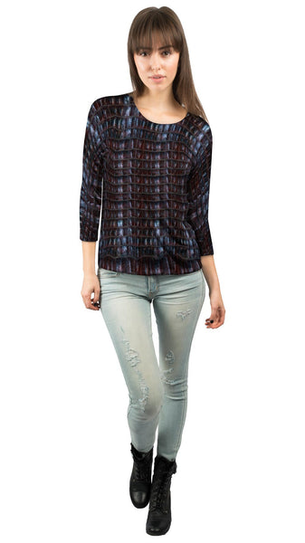 Crocodile Skin&nbsp;Womens 3/4 Sleeve