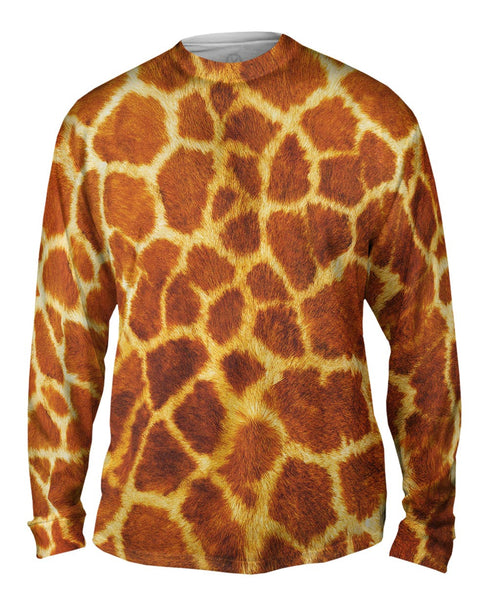 Giraffe skin Mens Long Sleeve