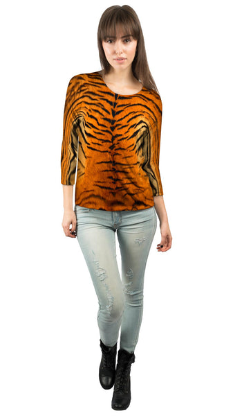 Tiger Skin Womens 3/4 Sleeve
