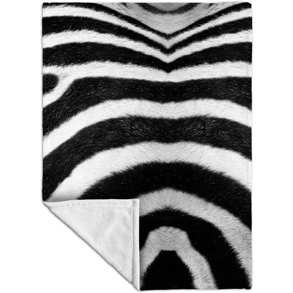 Zebra Skin Fleece Blanket