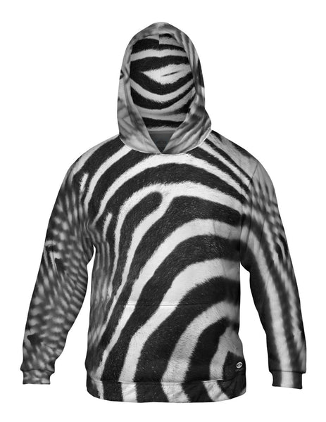 Zebra Skin Mens Hoodie Sweater