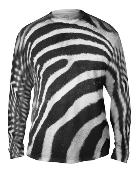 Zebra Skin Mens Long Sleeve