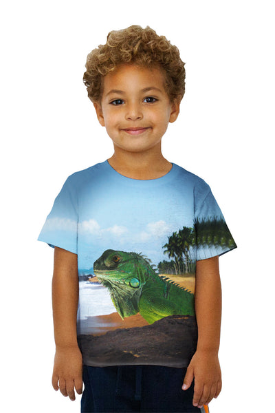 Kids Sun Bath Iguana&nbsp;Kids T-Shirt