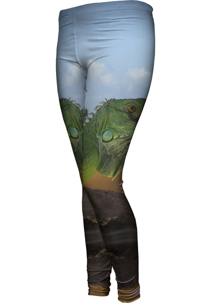 Sun Bath Iguana&nbsp;Womens Leggings