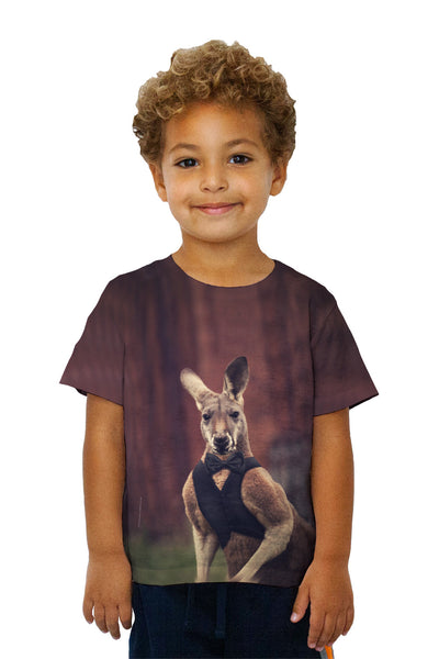 Kids Bow Tie Kangaroo&nbsp;Kids T-Shirt
