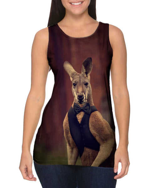 Bow Tie Kangaroo&nbsp;Womens Tank Top