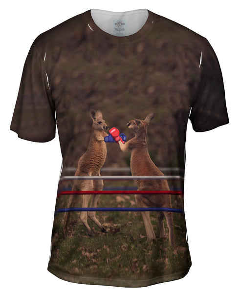 Boxing Kangaroo Mens T-Shirt