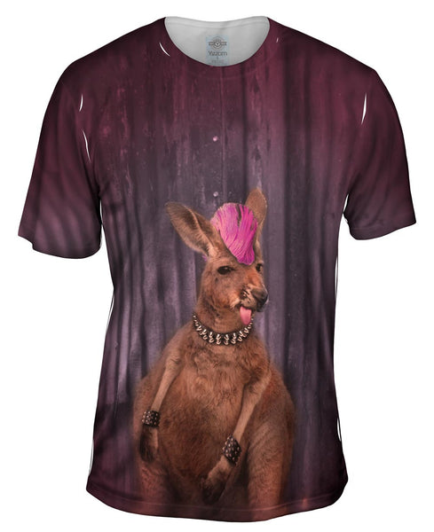 Punk Rock Kangaroo Mens T-Shirt