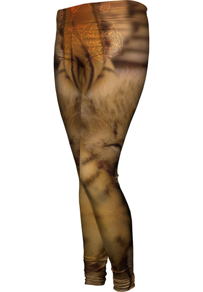 Sleeping Cheetah Kitten&nbsp;Womens Leggings
