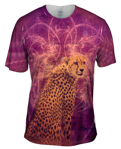 Violet Eyes Cheetah Mens T-Shirt