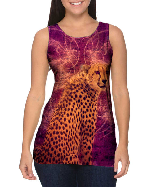 Violet Eyes Cheetah&nbsp;Womens Tank Top