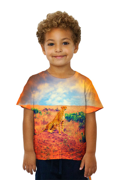 Kids Cheetah Princess Kids T-Shirt