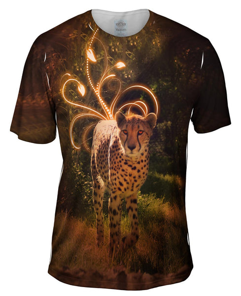 Curious Cheetah Mens T-Shirt