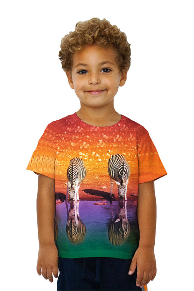 Kids Zebra Lake&nbsp;Kids T-Shirt