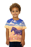 Kids Flower Field Zebra