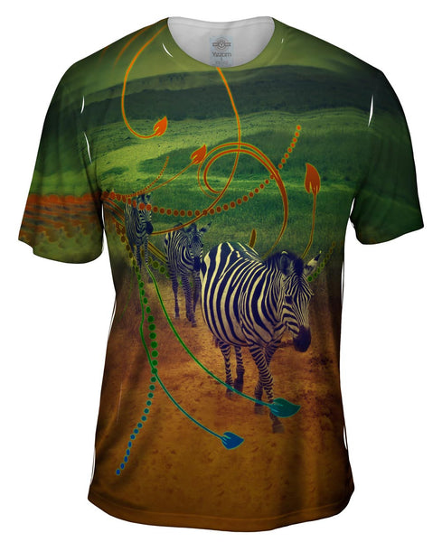 Zebra Path Mens T-Shirt