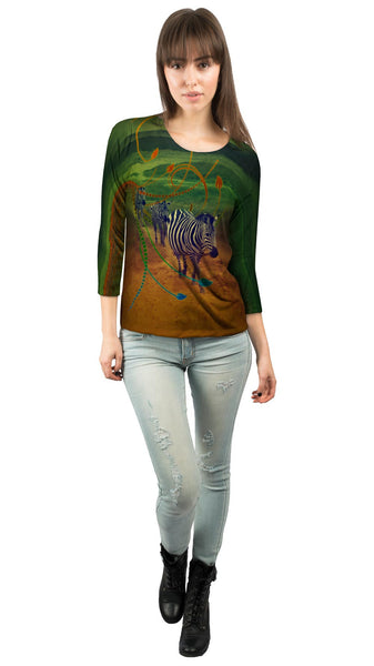 Zebra Path&nbsp;Womens 3/4 Sleeve
