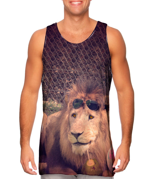 Holiday Smiling Lion&nbsp;Mens Tank Top