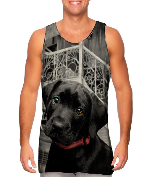 Black Lab Puppy Mens Tank Top