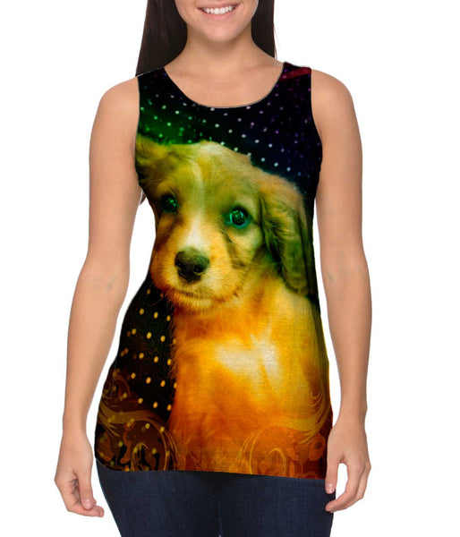 Dot Couch Puppy&nbsp;Womens Tank Top