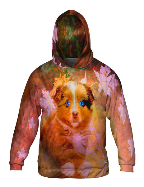 Australian Shepherd Puppy Mens Hoodie Sweater