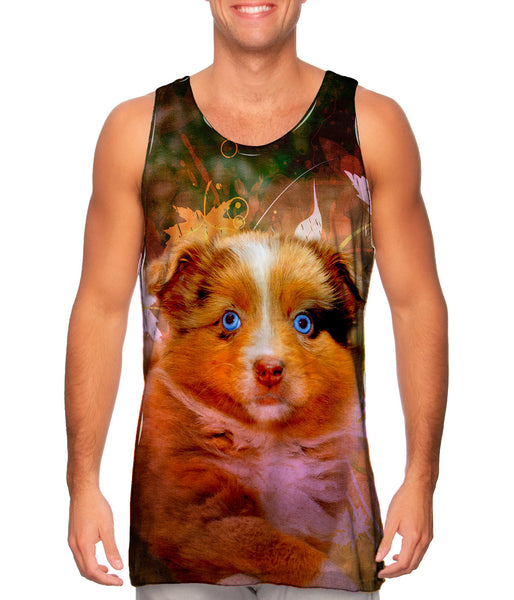 Australian Shepherd Puppy&nbsp;Mens Tank Top