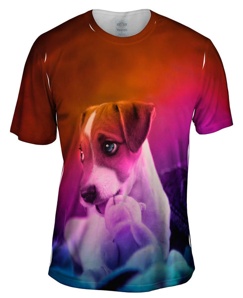 Parson Terrier Puppy Mens T-Shirt