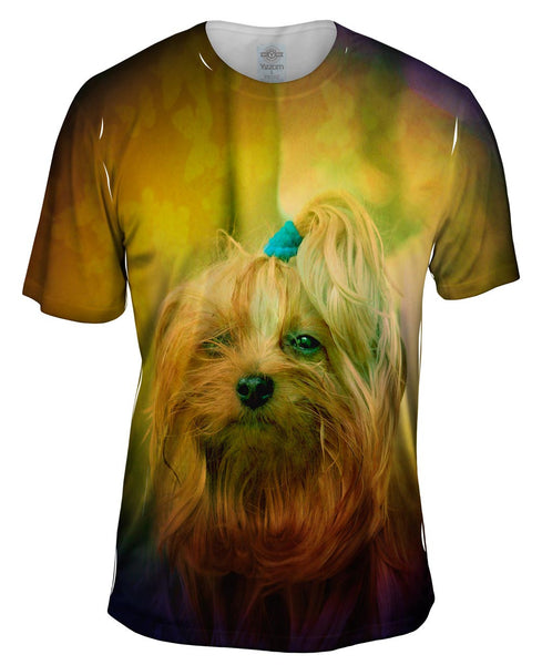 Blink Yorkie Puppy Mens T-Shirt