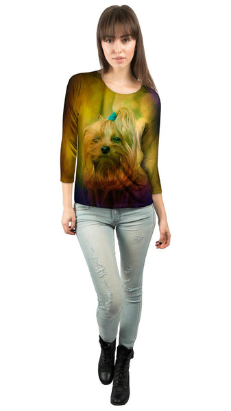 Blink Yorkie Puppy&nbsp;Womens 3/4 Sleeve