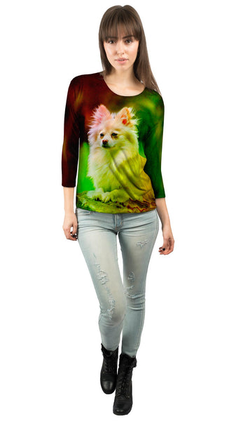 Pomeranian Puppy&nbsp;Womens 3/4 Sleeve