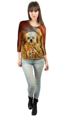 Shih Tzu Floral Puppy