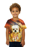 Kids Shih Tzu Floral Puppy