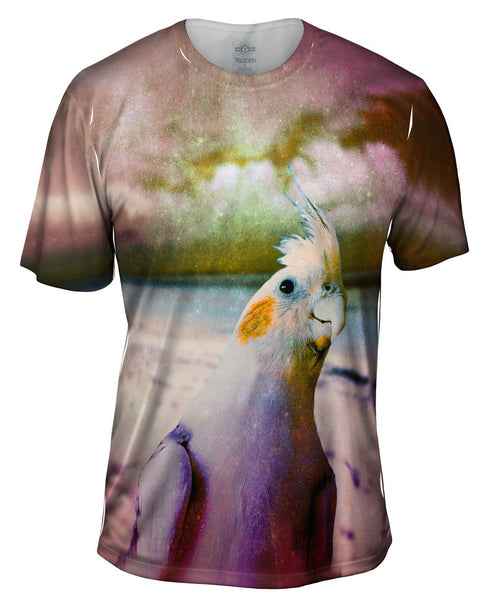 Beach Tropical Parakeet Mens T-Shirt