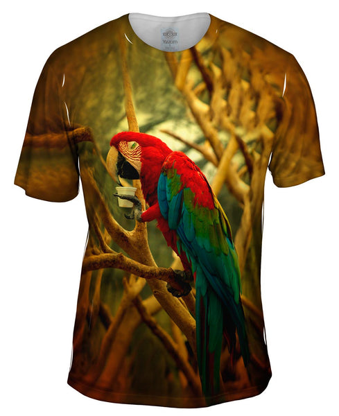 Cafe Macaw Mens T-Shirt