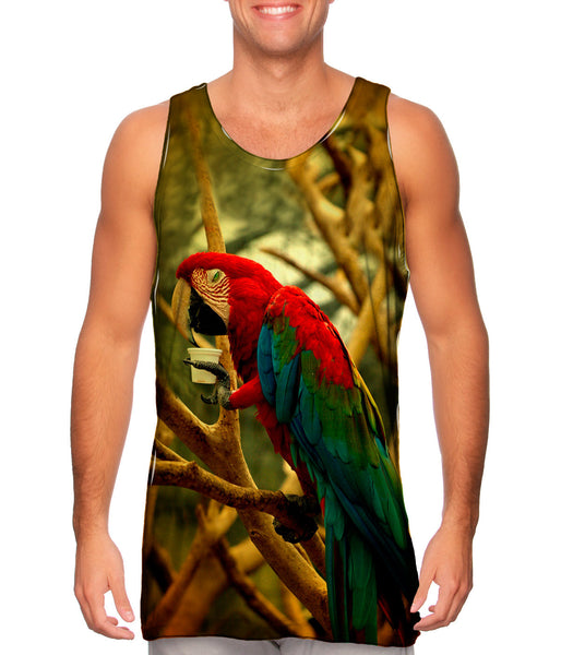 Cafe Macaw&nbsp;Mens Tank Top