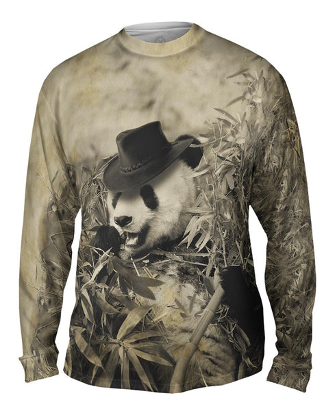 Bamboo Cowboy Panda&nbsp;Mens Long Sleeve