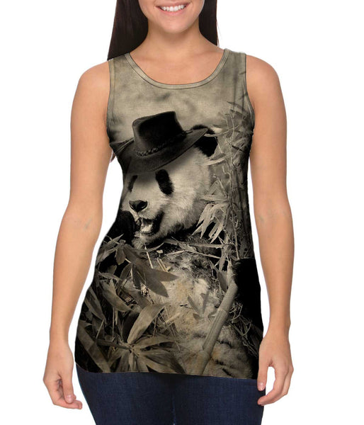 Bamboo Cowboy Panda&nbsp;Womens Tank Top