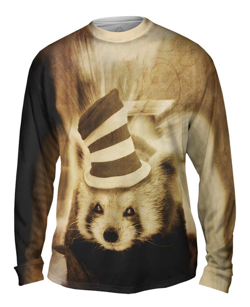 Crazy Hat Panda&nbsp;Mens Long Sleeve