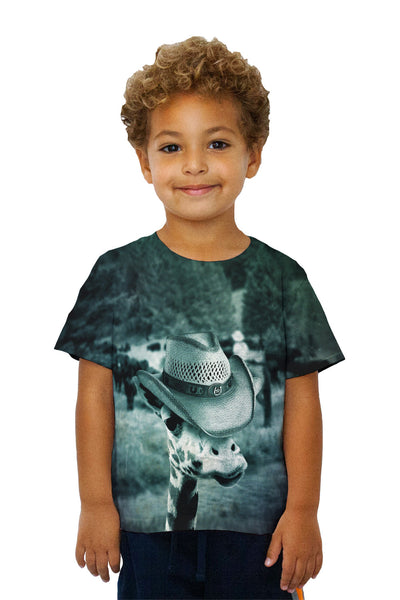 Kids Cattle Cowboy Giraffe&nbsp;Kids T-Shirt