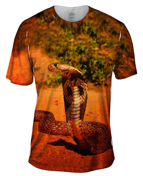 Orange Cobra Mens T-Shirt